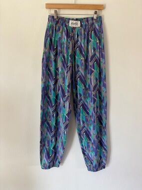 Aussie Vtg 80s 90s Elastic Pull-On Muscle Weightlifting Hammer Parachute Pants